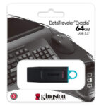 PEN DRIVE KINGSTON 64 GB DTX NEGRO