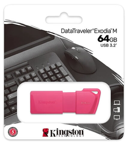 PEN DRIVE KINGSTON 64 GB DTX M ROSA