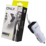CARGADOR 12V ONLY 2.4A MICRO USB + 1 PUERTO USB - Imagen 2