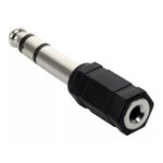 ADAPTADOR MINI PLUG HEMBRA - PLUG 6,5 MACHO MONO