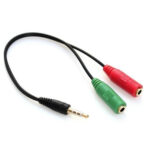 ADAPTADOR MINI PLUG A AURICULAR Y MICROFONO