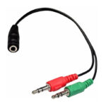 ADAPTADOR CABLE MINI PLUG HEMBRA A 2 MINI PLUG MACHO NOGANET