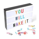 CARTEL LUMINOSO LED 30 X 22 CM + LETRAS COLORES
