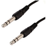 CABLE PLUG 6.3MM MACHO - PLUG 6.3MM MACHO 3 MTS