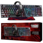 KIT MOUSE TECLADO AURICULAR Y MOUSEPAD NOGANET NKB-407
