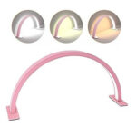 LAMPARA LED MEDIA LUNA ARCO 10W ROSA