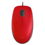 MOUSE LOGITECH M110 SILENT USB ROJO