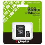 MEMORIA MICRO SD KINGSTON CANVAS PLUS 256 GB C10 150 MBPS