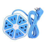ZAPATILLA MULTINORMA HEXAGONAL 220V 4 TOMAS + 4 USB - Imagen 2