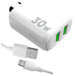 CARGADOR 220V XAEA INTENSIFY MICRO USB 5V 6A DESMONT + 2 USB