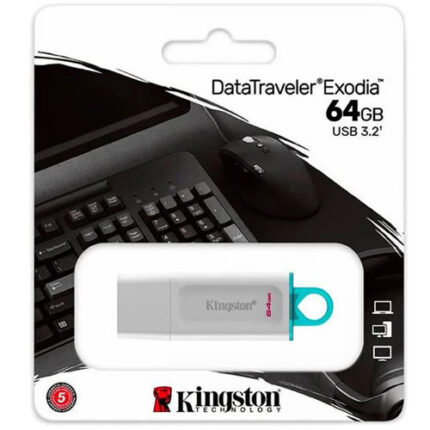 PEN DRIVE KINGSTON 64 GB DTX BLANCO