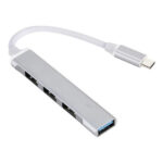 MULTIPLICADOR HUB USB 4P TIPO C METAL 1 X 3.0 / 3 X 2.0