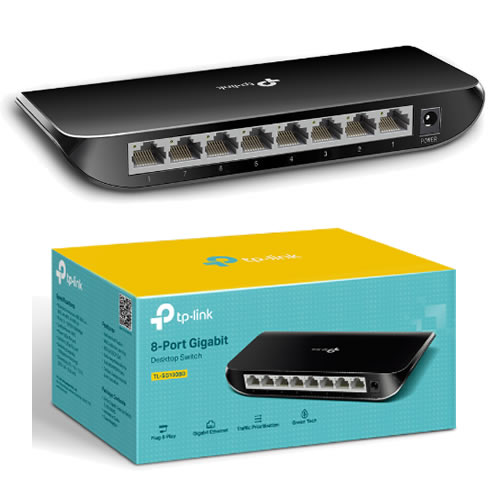 TP-Link SG1008D SWITCH TP-LINK SG1008D GIGABIT - Imagen 1