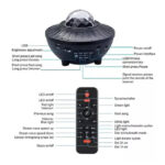 PROYECTOR DE LUZ ESTELAR BT-21005 CON PARLANTE BLUETOOTH - Imagen 3