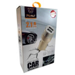 CARGADOR AUTO 12V TIME 2.1A CAR-53006 2XUSB