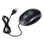 MOUSE OPTICO APRO COM001 USB NEGRO