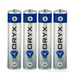 PILA ALCALINA ORYX AAA BLISTER X 4 UNIDADES