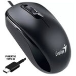 MOUSE GENIUS DX-110 USB TIPO C NEGRO