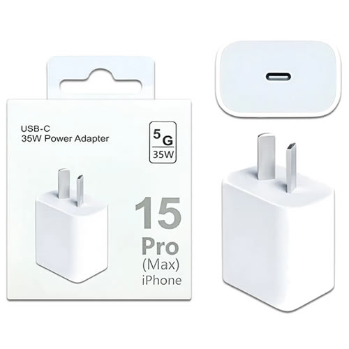 Cargador 220V USB-C 9V 35W Iphone APPLE CARGADOR 220V USB-C 9V 2.2A 35W IPHONE - Imagen 1
