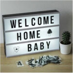 CARTEL LUMINOSO LED 30 X 22 CM + LETRAS NEGRO LED-83035