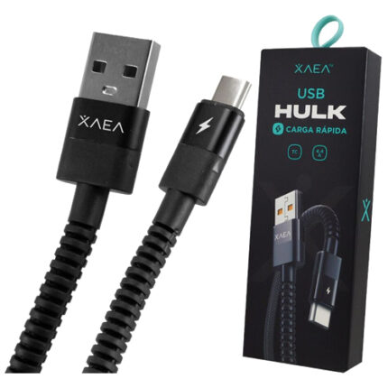 CABLE XAEA HULK 4.4A TIPO C NEGRO