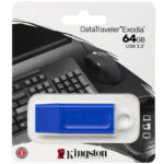 PEN DRIVE KINGSTON 64 GB DTX AZUL