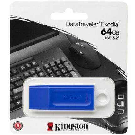 PEN DRIVE KINGSTON 64 GB DTX AZUL