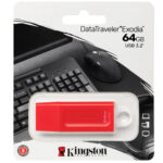 PEN DRIVE KINGSTON 64 GB DTX ROJO