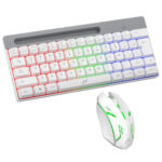 KIT MOUSE TECLADO C/CABLE NOGANET NKB-Q60C BLANCO