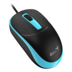 MOUSE GENIUS DX-123 USB NEGRO/CELESTE
