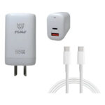 CARGADOR 220V TIME CC-59126 USB + USB-C 65W + CABLE C A C 1