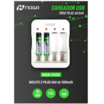 CARGADOR PILAS NOGANET NGA-5100 + 2 PILAS AAA - Imagen 2