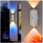 LAMPARA DE PARED RGB LED-83055 CON SENSOR MOVIMIENTO
