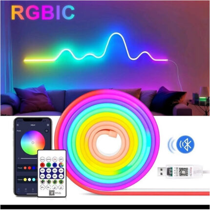 TIRA NEON RGB USB BLUETOOTH 5 MTS