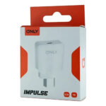 CARGADOR 220V ONLY IMPULSE TIPO C 2.1A 5V  + 1 USB