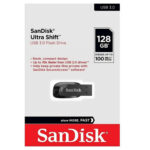 PEN DRIVE SANDISK 128 GB ULTRA SHIFT NEGRO