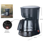 CAFETERA DE FILTRO TIME K-113505 600W 600ML