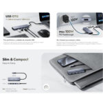 HUB CUDY UH405 USB-C 5 EN 1 - Imagen 3