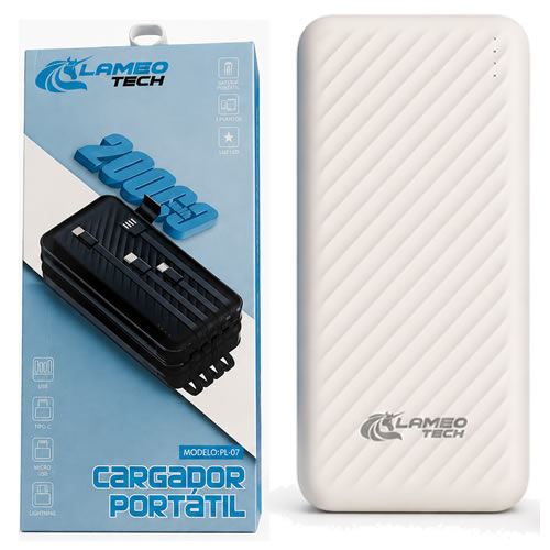 CARGADOR PORTATIL POWERBANK LAMBOTECH PL-07 20.000MAH CARGADOR PORTATIL LAMBOTECH PL-07 20.000MAH - Imagen 1