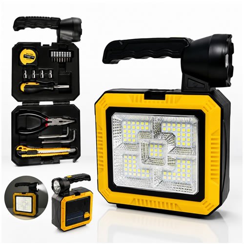 LINTERNA MULTIFUNCION SOLAR 7739-L RECARGABLE LINTERNA MULTIFUNCION SOLAR 7739-L RECARGABLE - Imagen 1
