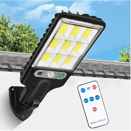 REFLECTOR LED SOLAR CON SENSOR DE MOVIMIENTO REFLECTOR LED SOLAR CON SENSOR BK-120 - Imagen 1
