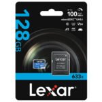 MEMORIA MICRO SD LEXAR 128 GB A1 U3 100 MBPS 633X